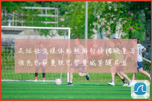 足坛社交媒体粉丝排行榜揭晓皇马领先巴萨曼联巴黎曼城紧随其后